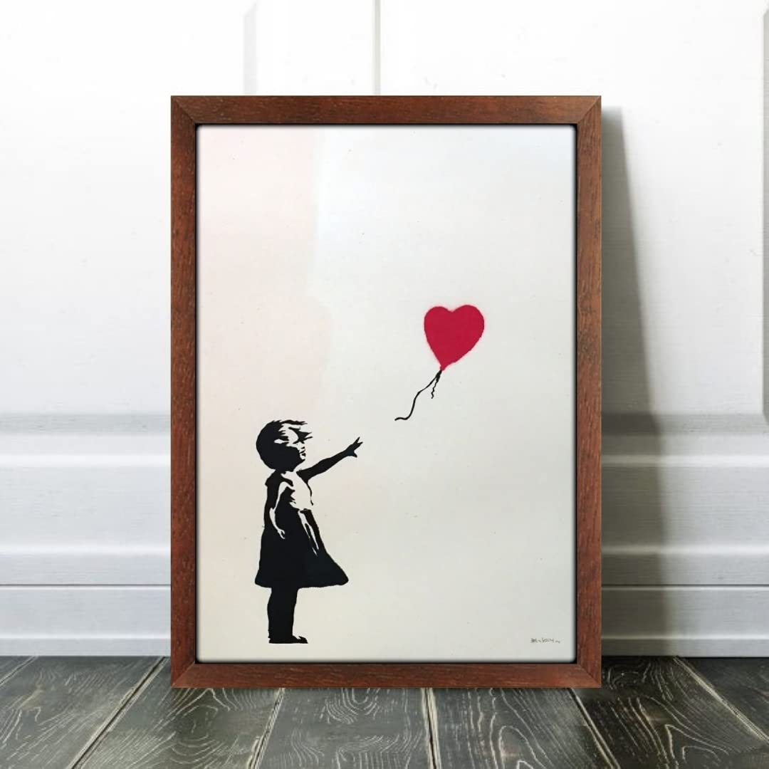 バンクシーポスター　フレーム付 楽天市場】アートポスター フレーム付き ポスター フレーム